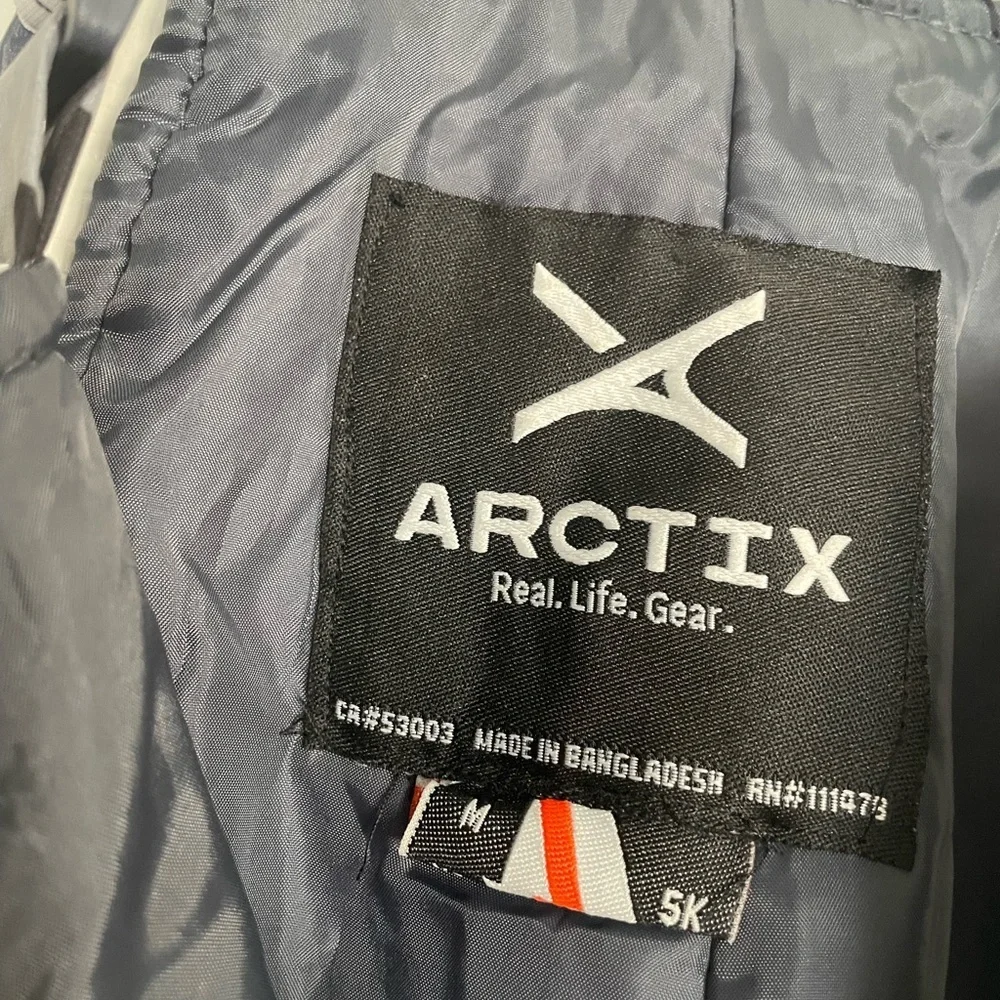 Arctix Kids Medium Camo Snow Bibs - Black & Gray EUC